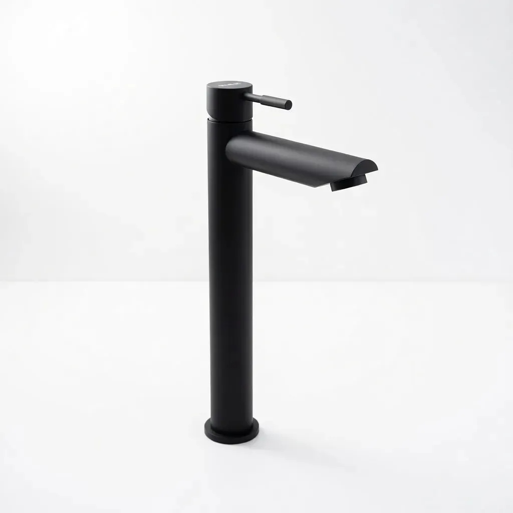 Torneira Para Pia De Banheiro Mesa Bancada Monocomando Preto Fosco
